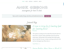 Tablet Screenshot of angiegibbons.com